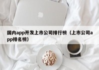 国内app开发上市公司排行榜（上市公司app排名榜）