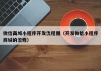 微信商城小程序开发流程图（开发微信小程序商城的流程）